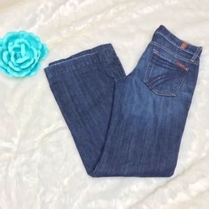 - 7 For All Mankind Dojo Wide Leg Jeans - size 26
